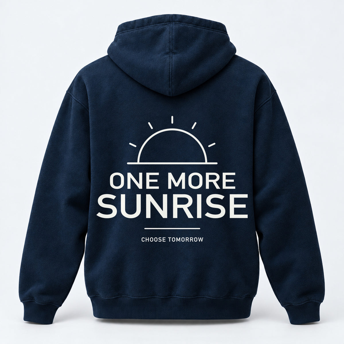 One More Sunrise Hoodie — Midnight Navy
