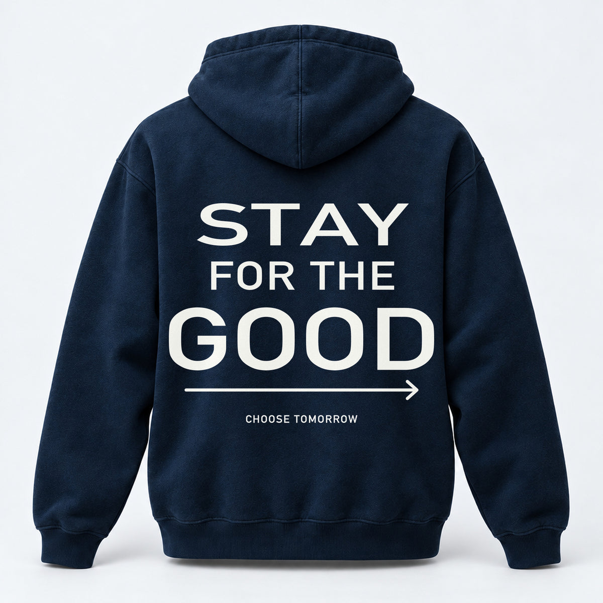 Stay for the Good Hoodie — Midnight Navy