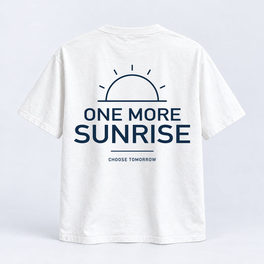 One More Sunrise Tee — White