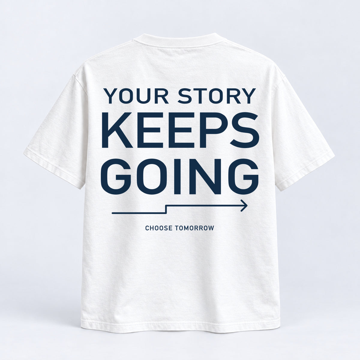 Your Story Keeps Going Tee — White